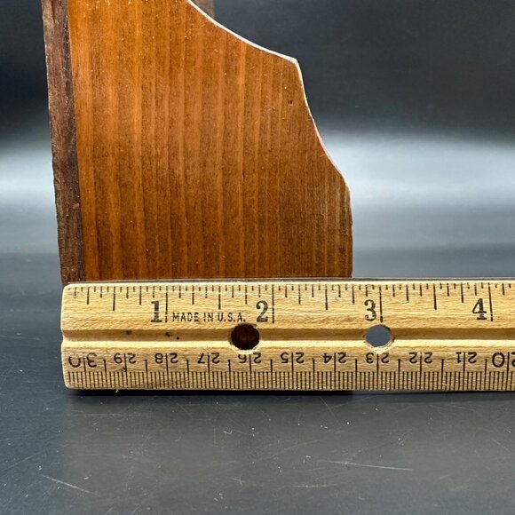 Vintage Wooden Wall Shelf Hanging Hand Painted Farm Daisy Rustic Handmade - Picture 14 of 14